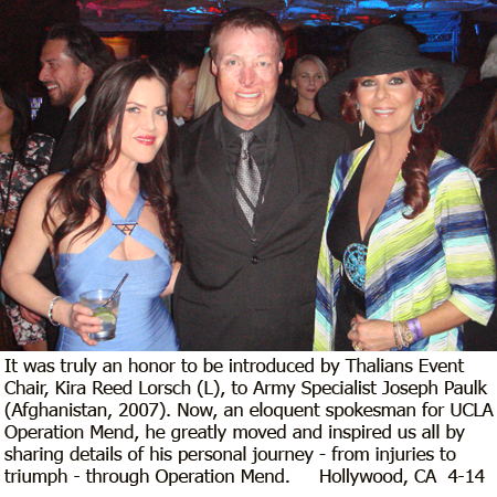Linda with Kira Reed Lorsch and Army Specialist Joseph Paulk 042614